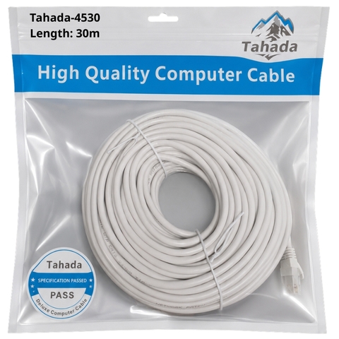 CÁP MẠNG LAN UTP TAHADA CAT6 NETWORK DÀI 30M - MODEL: 4530