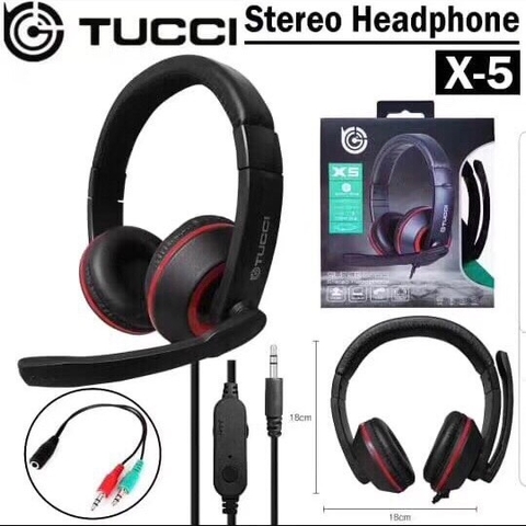 TAI NGHE DÂY VI TÍNH CHỤP TAI TUCCI X5 GIÁ SỈ