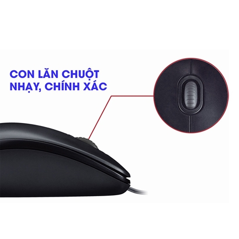 CHUỘT CÓ DÂY LOGITECH M100R