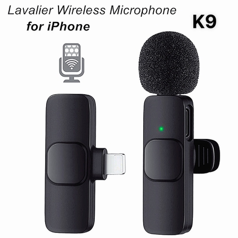 MIC THU ÂM KHÔNG DÂY K9 CHUI IPHONE GIÁ SỈ