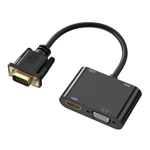 Cáp Chuyển VGA Ra HDMI + VGA Giá Sỉ