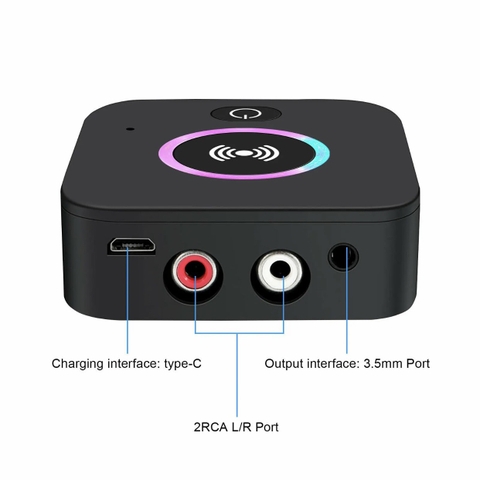 Bộ Thu Phát Âm Thanh Không Dây Mini NFC RCA Bluetooth V5.0 H16 Giá Sỉ