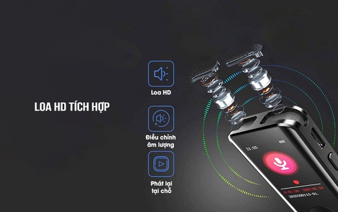 MÁY GHI ÂM CHÍNH HÃNG MINI KĨ THUẬT SỐ HP XXJ1 (64GB)