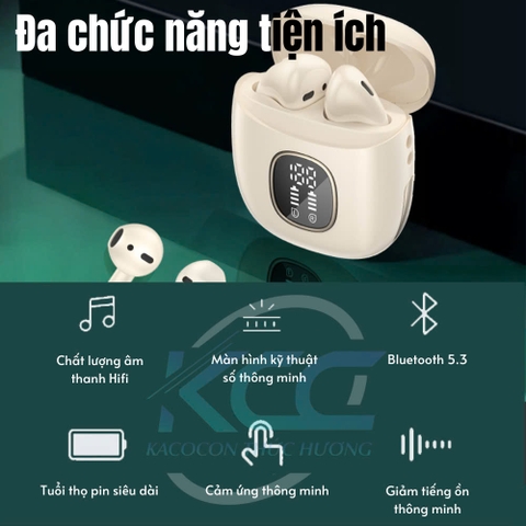 TAI NGHE BLUETOOTH J25 MÀN HÌNH LED HIFI KHỬ TIẾNG ỒN 360° GIÁ SỈ