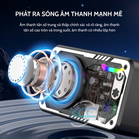 LOA BLUETOOTH V1 LED RGB THIẾT KẾ VỎ TRONG SUỐT