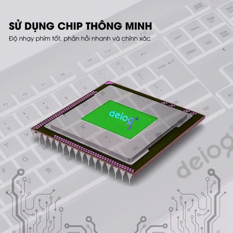 COMBO PHÍM CHUỘT CÓ DÂY CHÍNH HÃNG DEIOG DY-912 (TRẮNG)