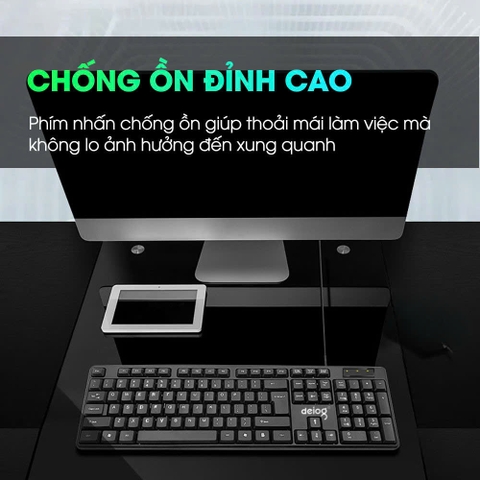 COMBO PHÍM CHUỘT CÓ DÂY CHÍNH HÃNG DEIOG DY-811D