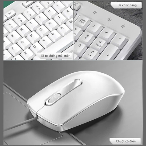 COMBO PHÍM CHUỘT CÓ DÂY CHÍNH HÃNG DEIOG DY-817S