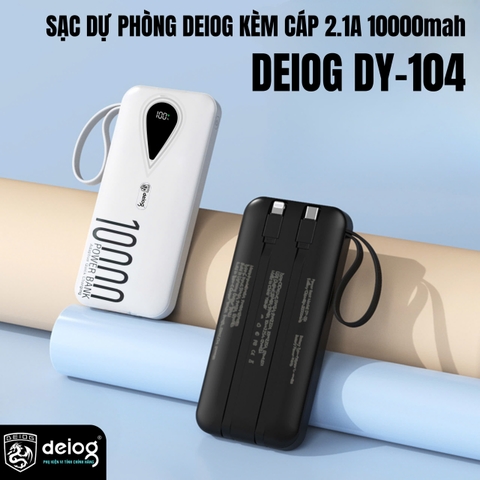 PIN SẠC DỰ PHÒNG CHÍNH HÃNG DEIOG DY-104 10.000MAH SẠC NHANH 22.5W
