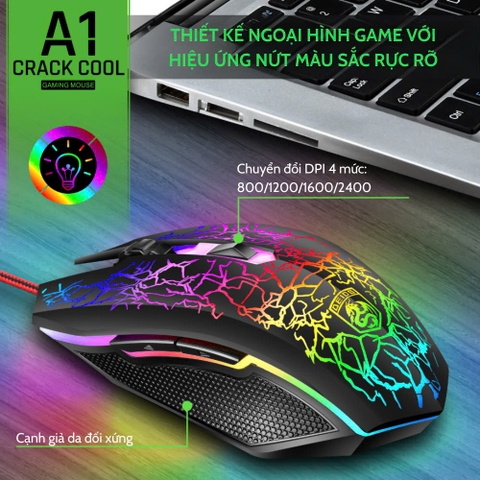CHUỘT CÓ DÂY CHÍNH HÃNG DEIOG A1 LED RGB