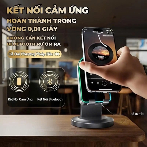 LOA CẢM ỨNG ZJ-029 LED RGB XOAY 360°