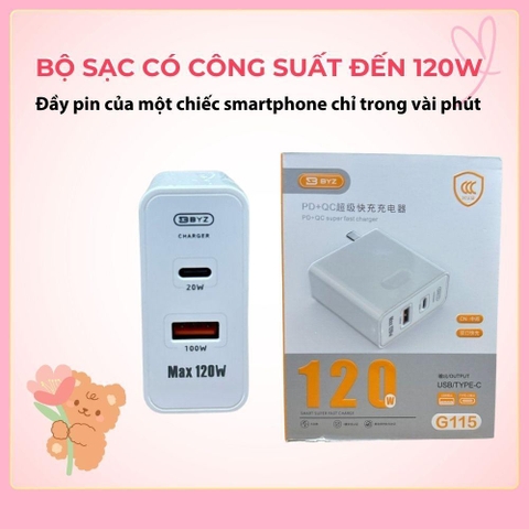 CÓC SẠC BYZ G115 120W