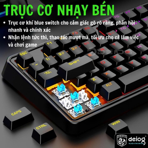 BÀN PHÍM CƠ CÓ DÂY CHÍNH HÃNG DEIOG AK-106