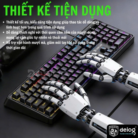 BÀN PHÍM CƠ CÓ DÂY CHÍNH HÃNG DEIOG AK-106