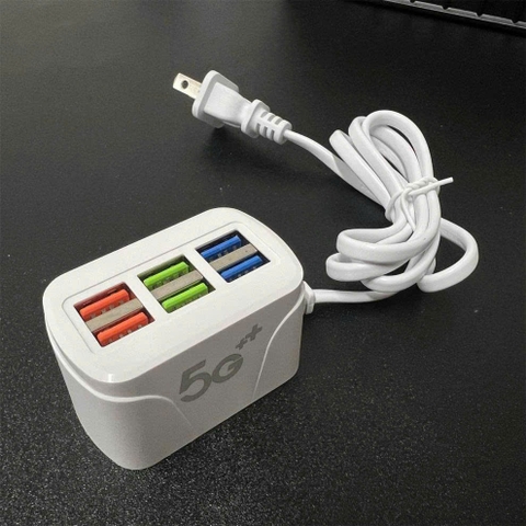 HUB CHUYỂN CỔNG USB ĐA NĂNG 6IN1 5G 3.1A (MODEL 6U)