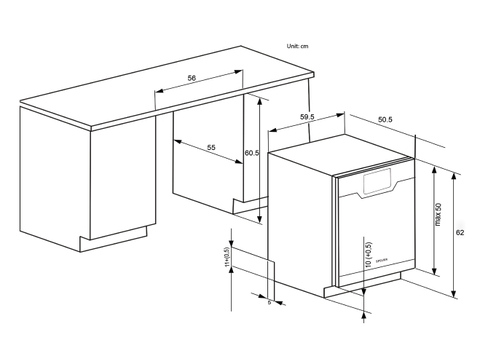 MÁY RỬA BÁT SP-08 UOZ SERIES 7