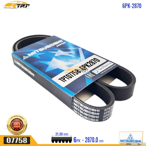 6PK2870 Dây Curoa 6PK CHEV COLORADO MITSUBOSHI - Japan