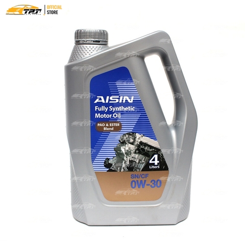 0W-30 SN/CF Nhớt Động Cơ Pao & Ester Blend Fully ESEN0034P [4 Lít] AISIN - Japan
