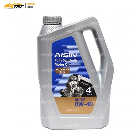0W-40 SN/CF Nhớt Động Cơ Pao & Ester Blend Fully ESEN0044P [4 Lít] AISIN - Japan
