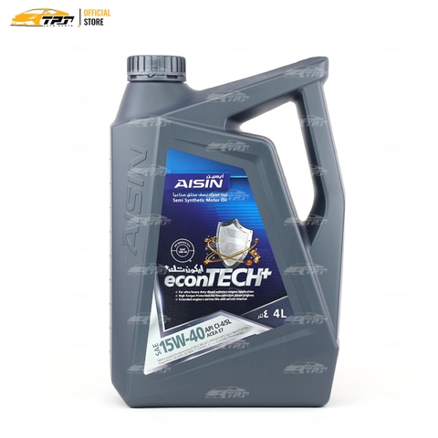 15W-40 CI4/SL Nhớt Động Cơ Semi Synthetic ECSI1544PN [4 Lít] AISIN - Japan