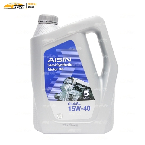 15W-40 CI4/SL Nhớt Động Cơ Semi Synthetic ECSI1545P [5 Lít] AISIN - Japan
