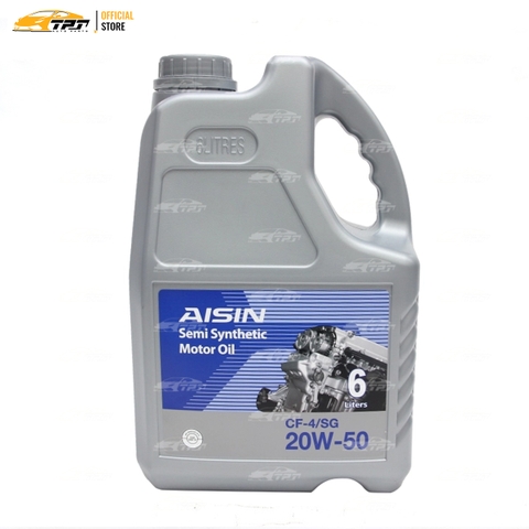 20W-50 CF4/SG Nhớt Động Cơ Semi Synthetic ECSF2056P [6 Lít] AISIN - Japan