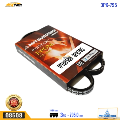 3PK795 Dây Curoa Honda ACCORD 2.0 1987 PRELUDE 2.0 (86-87) Mitsuboshi - Japan