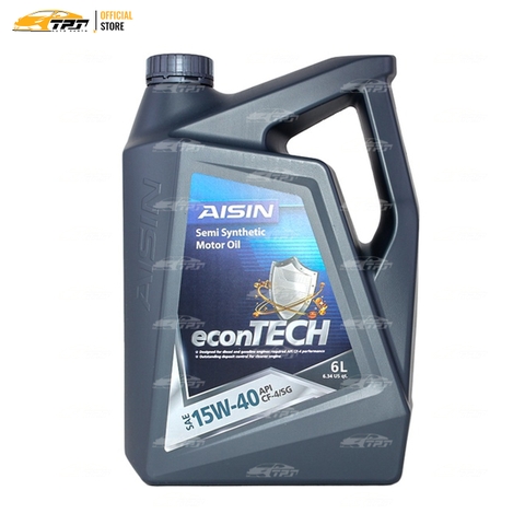 15W-40 CF4/SG Nhớt Động Cơ Semi Synthetic Formula ECSF1546PN [6 Lít] AISIN - Japan