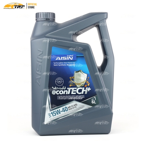 15W-40 CI4/SL Nhớt Động Cơ Semi Synthetic ECSI1546PN [6 Lít] AISIN - Japan