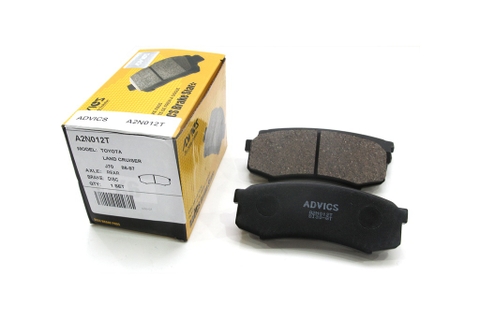 A2N012T - Bố Thắng - Má Phanh SAU Toyota LAND CRUISER 4.2 4.5 92- PRADO 3.2 3.8 06- LEXUS GX460 4.6 09- GX470 4.7 02-09 Mitsubishi PAJERO 2.7 96- PAJERO 3.0 4.0 96-15 ADVICS - Japan