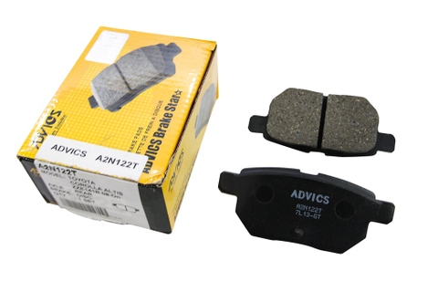 A2N122T - Bố Thắng - Má Phanh SAU Toyota VIOS VN 1.5 07- YARIS 1.0 1.5 05- ALTIS VN 1.8 2.0 08- ADVICS - Japan