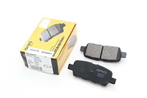 B2N064T - Bố Thắng - Má Phanh SAU Nissan PATHFINDER 3.5 13-17 TEANA 2.0 2.5 3.5 08-13 TIDA 1.6 1.8 04-12 XTRAIL 2.0 2.2 2.5 00-13 ADVICS - Japan