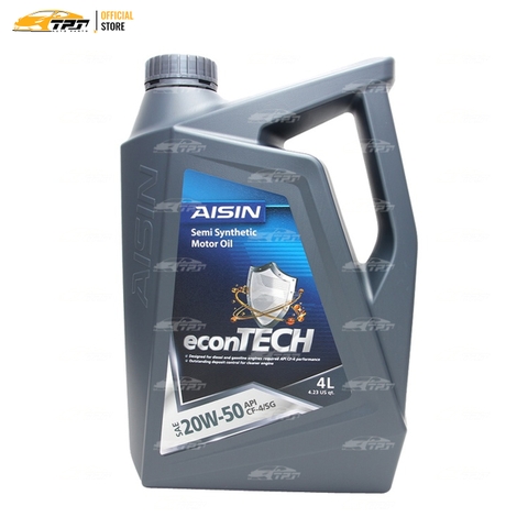 20W-50 CF4/SG Nhớt Động Cơ Semi Synthetic ECSF2054PN [4 Lít] AISIN - Japan