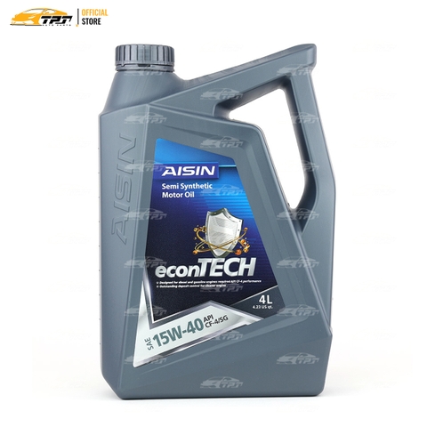 15W-40 CF4/SG Nhớt Động Cơ Semi Synthetic ECS Formula ECSF1544PN [4 Lít] AISIN - Japan