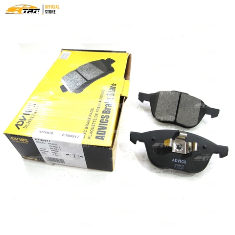 E1N091T - Bố Thắng - Má Phanh TRƯỚC Mazda 3 VN 1.6 04-14 Ford FOCUS VN 1.6 1.8 2.0 05- Ford ECOSPORT VN 1.0 1.5 14- ADVICS - Japan