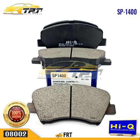 SP1400 Bố Thắng TRƯỚC Hyundai ACCENT 11-16 AVANTE - ELANTRA 11-16 Kia CREARO 13- K3 13- Hi-Q - Korea