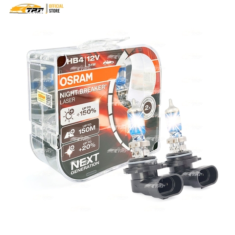 9006NL HCB Bóng Đèn Halogen Tăng Sáng 150% HB4 9006 [12V - 51W] Hộp = 2 Cái OSRAM - Germany