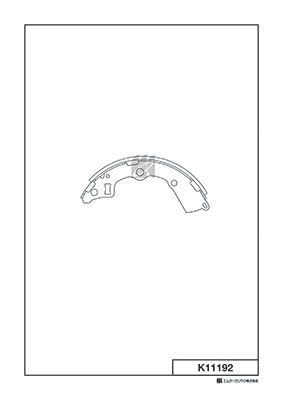 K11192 Bố Thắng - Má Phanh SAU Kia MORNING 1.0 04-11 MORNING VN 1.1 08-13 PICANTO 1.1 04-11 MK Kashiyama - Japan