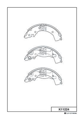 Bố Thắng / Má Phanh SAU  Hyundai ACCENT 1.4 1.6 10-18 CLICK 1.6 1.5 DIESEL 02-11 ELANTRA VN 1.6 2.0 10-19 GETZ 1.1 1.4 06-11 GRAND I10 VN 1.0 1.2 13- Kia PRIDE 1.4 11-16 RIO 1.4 11-17 SOLUTO VN 1.4 19- [K11224] MK - Japan