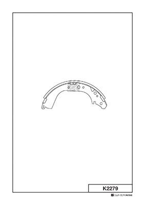 K2279 Bố Thắng - Má Phanh SAU Toyota LAND CRUISER VN 4.5 00-05 Xe nhập JAPAN 80-16 MK Kashiyama - Japan