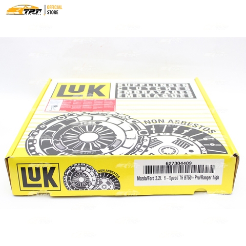 627304409 Bộ Ly hợp Lá Côn + Mâm Ép Ford EVEREST 2.2 15-18 RANGER 2.2 11-21 MAZ BT50 2.2 11-22 [23R-275-25.6 - 275-180] LUK