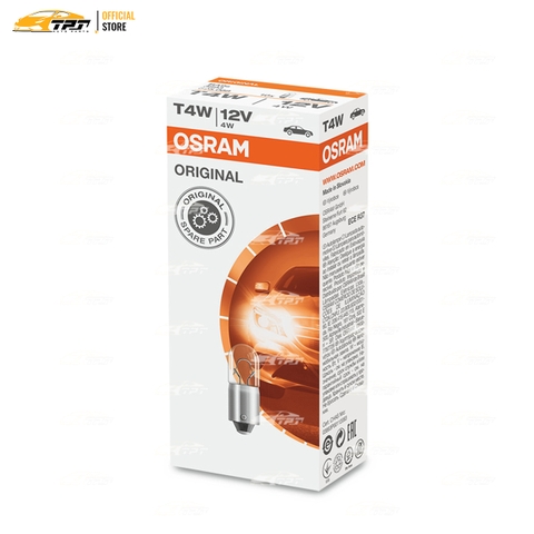 3893 Bóng Đèn Halogen Biển Số Tiêu Chuẩn T4W BA9S [12V - 4W] Hộp = 10c OSRAM - Germany