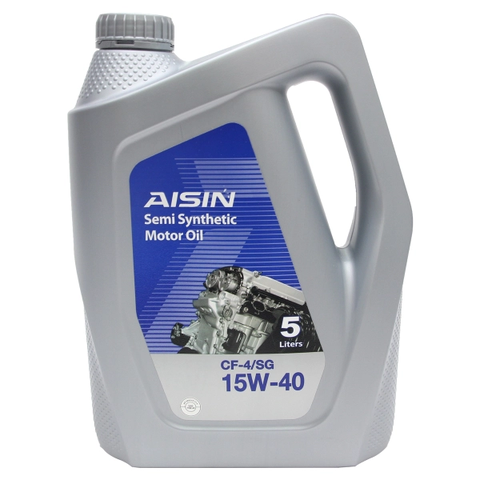 15W-40 CF4/SG Nhớt Động Cơ Semi Synthetic Formula ECSF1545P [5 Lít] AISIN - Japan
