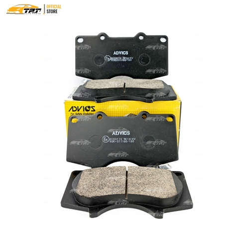 A1N011V - Bố Thắng - Má Phanh TRƯỚC Toyota FORTUNER 2.4 2.5 2.7 05- HILUX 2.4 2.5 2.8 3.0 DIESEL PRADO 2.7 LEXUS GX 470 02-09 ADVICS - Japan