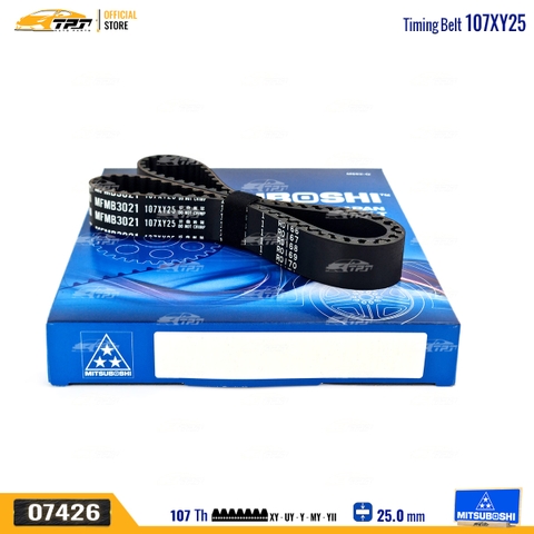 107XY25 Dây Curoa Cam / Dây Đai Răng Deawoo MATIZ - Chevrolet SPARK 0.8 Mitsuboshi - Japan