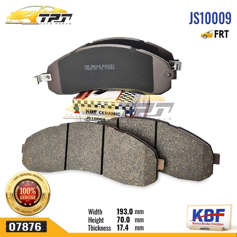 JS10009 - Bố Thắng - Má Phanh TRƯỚC Kia FRONTIER - BONGO 3 - K3000 [ SP1148 ] KBF - Korea