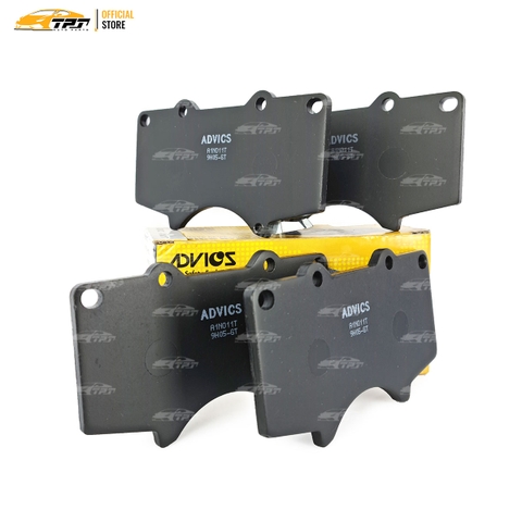 A1N011T - Bố Thắng - Má Phanh TRƯỚC Toyota FORTUNER 2.4 2.5 2.7 05- HILUX 2.4 2.5 2.8 3.0 DIESEL PRADO 2.7 LEXUS GX 470 02-09 ADVICS - Japan