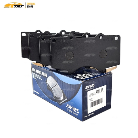 A1N137 Bố Thắng - Má Phanh TRƯỚC Toyota FORTUNER 06- HIOLUX 15- (Hàng Cao Cấp) ADVICS - Japan