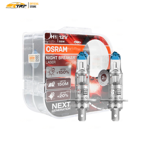 64150NLHCB Bóng Đèn Halogen Tăng Sáng 150% H1 [12V - 55W] Hộp = 2c OSRAM - Germany