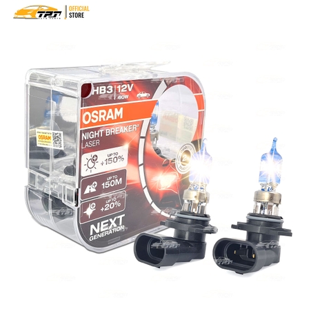 9005-12V Bóng Đèn Cao Cấp 9005 (HB3) 12V 60W Halogen Tăng Sáng 150% OSRAM - Germany - 1 Hộp 2 Mặc định